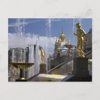 fontans of Petergof, Sint-Petersburg, Rusland Briefkaart