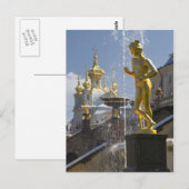 fontans of Petergof, Sint-Petersburg, Rusland Briefkaart (Voorkant / Achterkant)