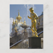fontans of Petergof, Sint-Petersburg, Rusland Briefkaart (Voorkant)