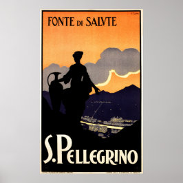 Fonte de Salute S. PELLEGRINO Water Ad  Poster