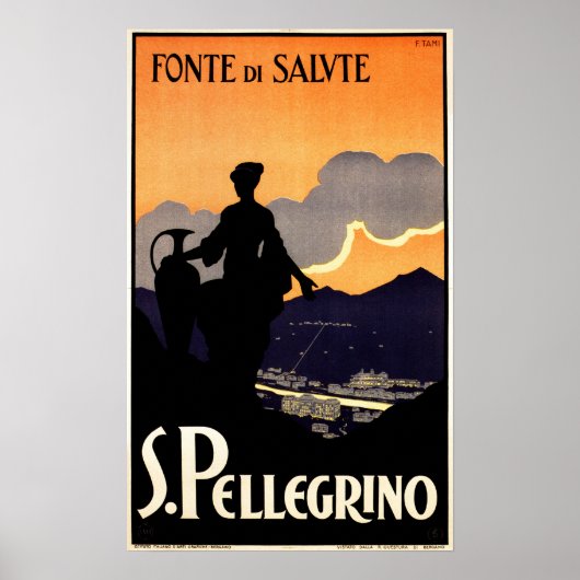 Fonte de Salute S. PELLEGRINO Water Ad  Poster (Voorkant)