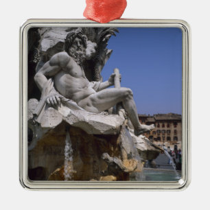 Fonte van de vier rivieren, Piazza Navona, Rome, Metalen Ornament