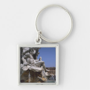 Fonte van de vier rivieren, Piazza Navona, Rome, Sleutelhanger