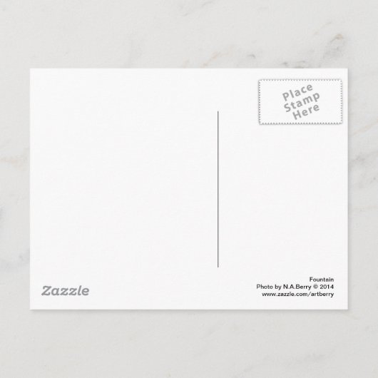 fontein briefkaart (Achterkant)