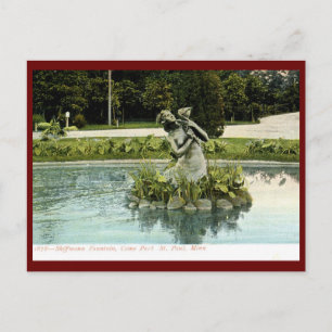 Fontein, Como Park, St. Paul, MN 1907 Vintage Briefkaart