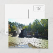 fontein en Gazebo, Nami Island, Korea Briefkaart (Voorkant / Achterkant)