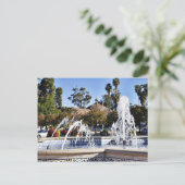 fontein in Balbao Park San Diego Briefkaart (Staand voorkant)