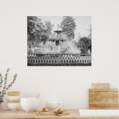 fontein in Forsyth Park Poster (Keuken)