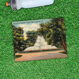 Fontein in Forsyth Park Savannah GA Historisch Briefkaart