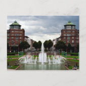 Fontein in Friedrichsplatz, Mannheim, Duitsland Briefkaart (Voorkant)