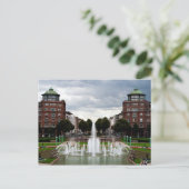 Fontein in Friedrichsplatz, Mannheim, Duitsland Briefkaart (Staand voorkant)