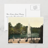 fontein in het Kurpark, Wiesbaden, Hesse-Nassau; Briefkaart (Voorkant / Achterkant)