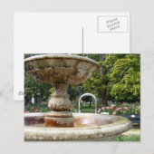 fontein in het park briefkaart (Voorkant / Achterkant)