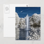 fontein in infrarood briefkaart (Voorkant / Achterkant)