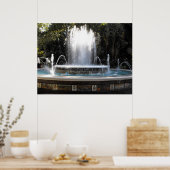 fontein in Marbella, Spanje Poster (Keuken)
