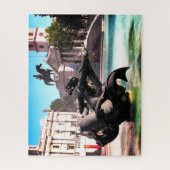 fontein in Trafalgar Square London Legpuzzel (Verticaal)
