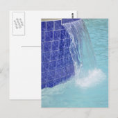 fontein met blauwe tegels briefkaart (Voorkant / Achterkant)