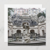 fontein met Neptunstandbeeld in Praag (Voorkant / Achterkant)