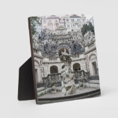 fontein met Neptunstandbeeld in Praag Fotoplaat (Voorkant)