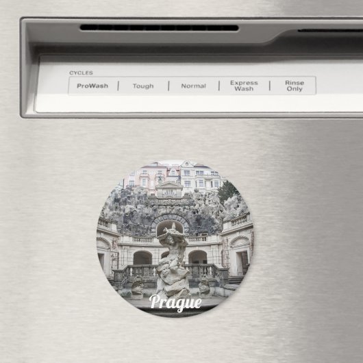 fontein met Neptunstandbeeld in Praag Magneet (Insitu (Vaatwasser))