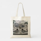 fontein met Neptunstandbeeld in Praag Tote Bag (Achterkant)