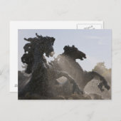 fontein, monument des Girondins, Bordeaux; Briefkaart (Voorkant / Achterkant)