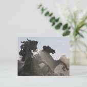 fontein, monument des Girondins, Bordeaux; Briefkaart (Staand voorkant)