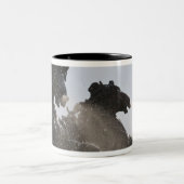 fontein, monument des Girondins, Bordeaux; Tweekleurige Koffiemok (Center)