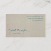 fontein Nibs blauw Visitekaartje (Achterkant)