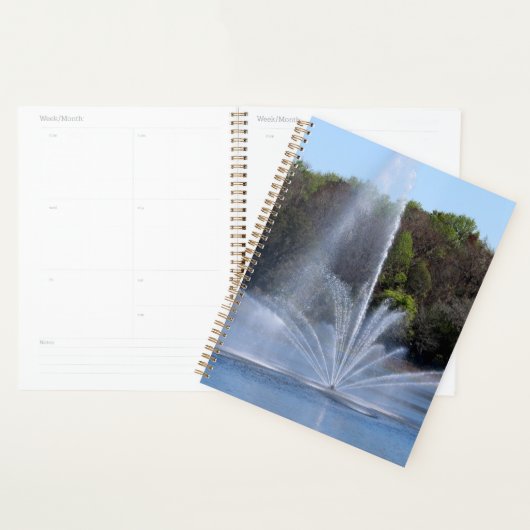 Fontein op een meer planner (Display)