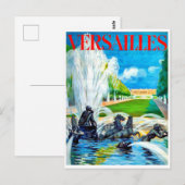 Fontein op het kasteel van Versailles, Frankrijk Briefkaart (Voorkant / Achterkant)