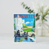 fontein op het Paleis Versailles, Frankrijk Briefkaart (Staand voorkant)