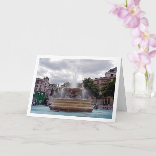 Fontein op Trafalgar Square, Londen Kaart (Orchidee)