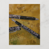 fontein pen antiek kunst briefkaart (Voorkant)