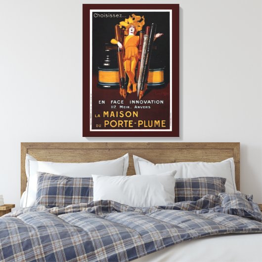  fontein Pen reclame Canvas Afdruk (Insitu (Slaapkamer))