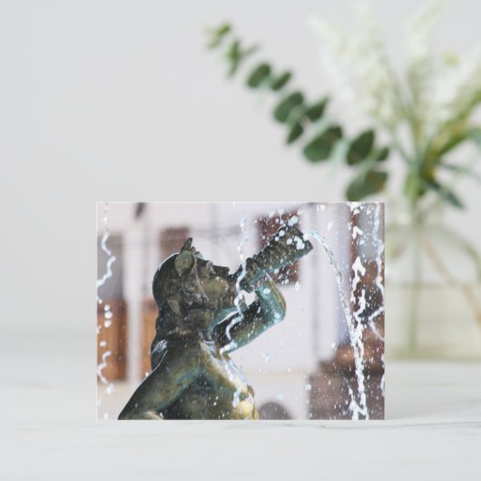 Fontein, Plaza de Armas, Cusco, Peru Briefkaart (Staand voorkant)