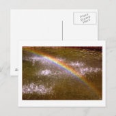 Fontein regenboog Briefkaart (Voorkant / Achterkant)
