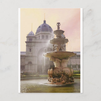 fontein, Royal Exhibition Buildings, Melbourne Briefkaart
