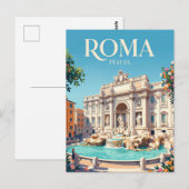 Fontein Trevi Italië Briefkaart (Voorkant / Achterkant)