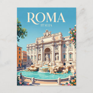 Fontein Trevi Italië Briefkaart