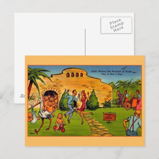  fontein van Briefkaart voor jeugdreizen (Voorkant / Achterkant)