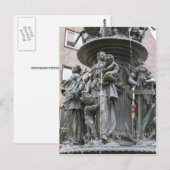 Fontein van de Deugden in Neurenberg Briefkaart (Voorkant / Achterkant)