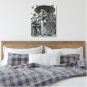 Fontein van de Deugden in Neurenberg Canvas Afdruk (Insitu (Slaapkamer))