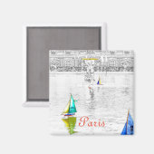 Fontein van de Jardin du Luxembourg - Parijs Magneet (Voorkant / Achterkant)