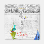 Fontein van de Jardin du Luxembourg - Parijs Magneet (Voorkant)