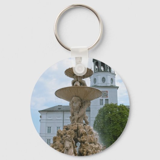 Fontein van de Residentie van Salzburg Sleutelhanger (Voorkant)