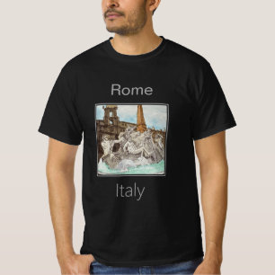 Fontein van de Vier Rivieren op Piazza Navona T-shirt