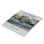 Fontein van het zee, Villa Borghese Garden Tegeltje (Zijkant)