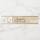 Fontein van Jeugd Oude Wereld Water Bottle Lady Waterfles Etiket (Enkel label)