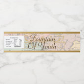 Fontein van Jeugd Oude Wereld Water Bottle Lady Waterfles Etiket (Enkel label)